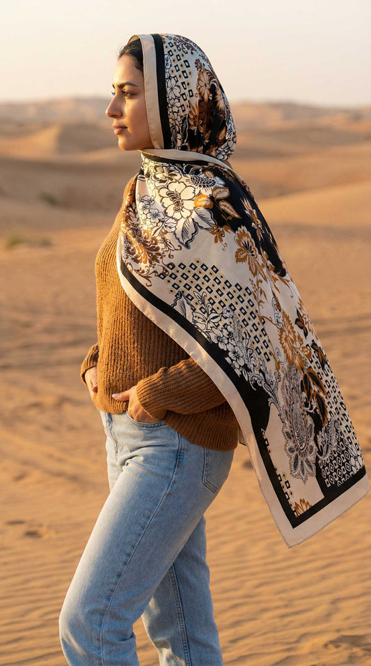 Retro Guess Cotton Scarf