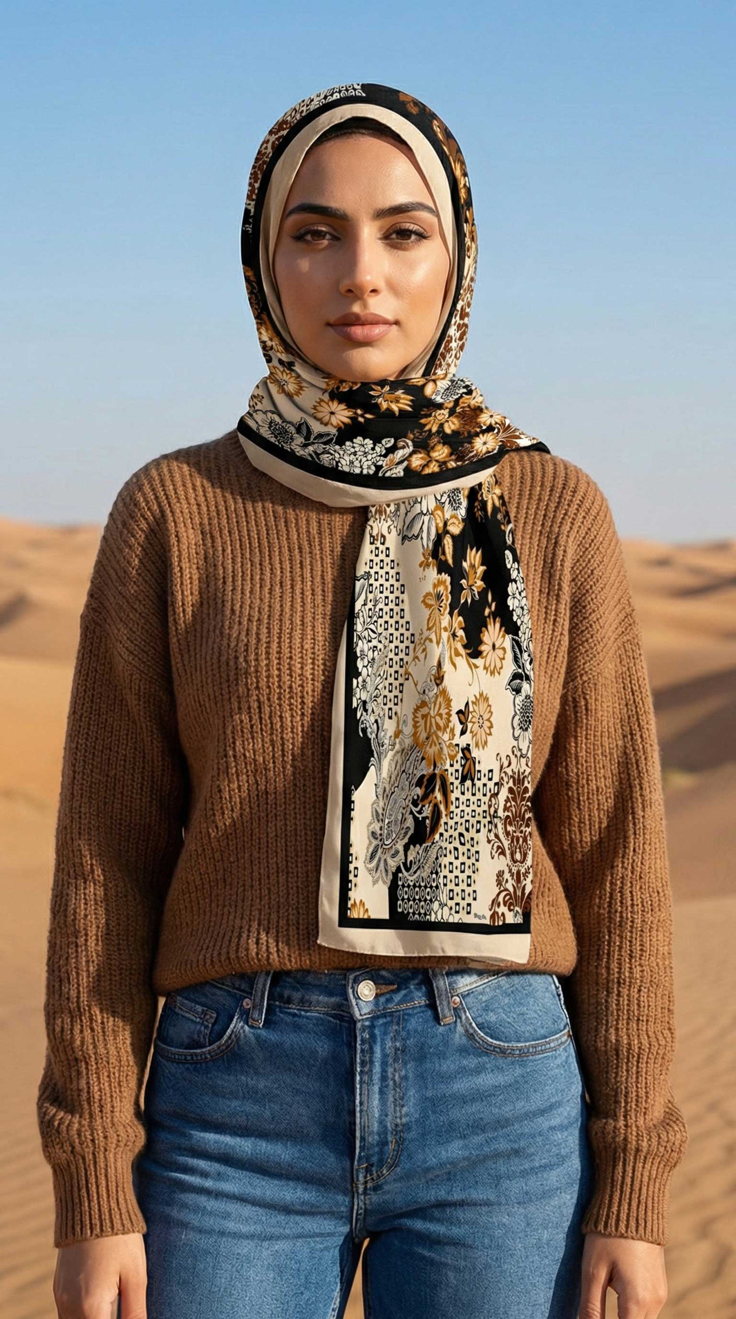 Retro Guess Cotton Scarf