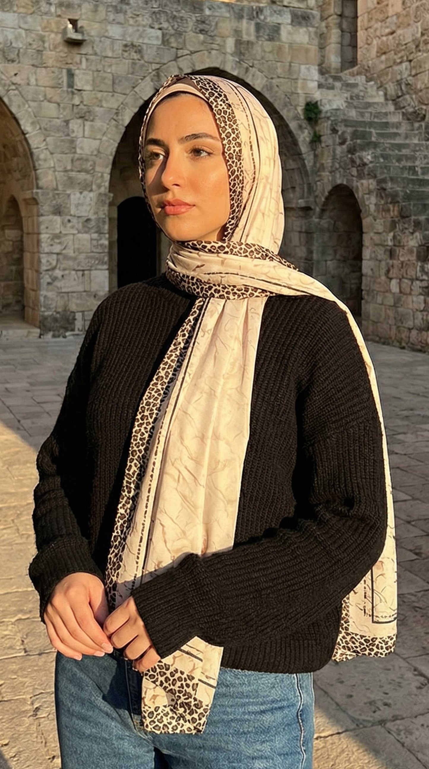 Tiger Chiffon Scarf